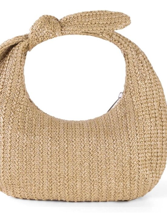 Handbags - Women Straw Beach Clutch Purse Handbag Summer Elegant Vacation Style Shoulder Ba